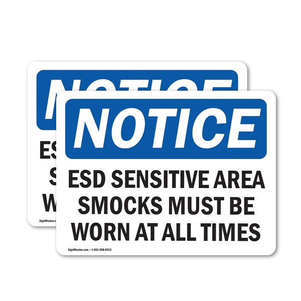 Signmission 3.5 in Height, 5 in Width, Vinyl Decal, Rectangle OS-2PACK-NS-D-35-L-12170 - main